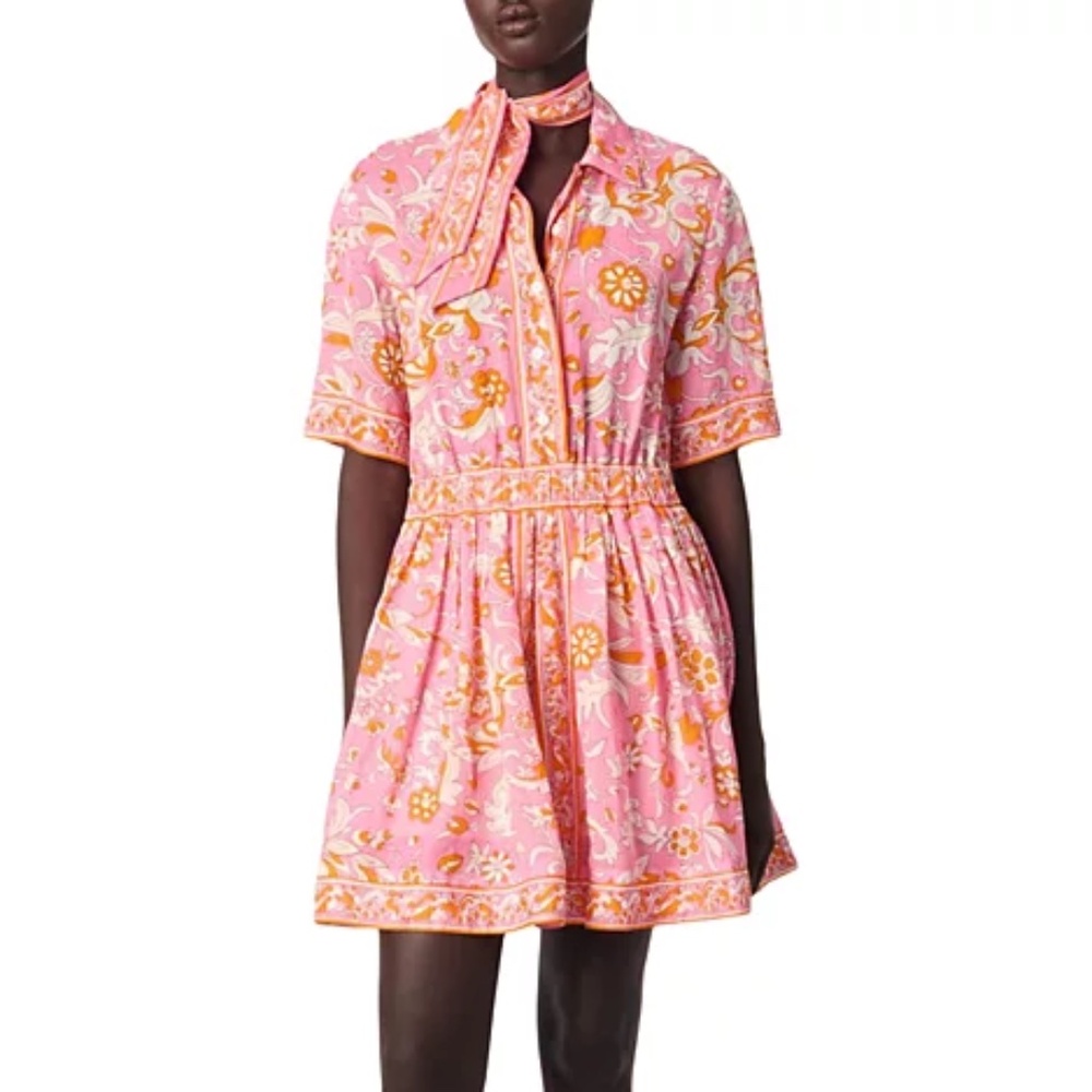 Ritalena Short Flowing Patterned Dress